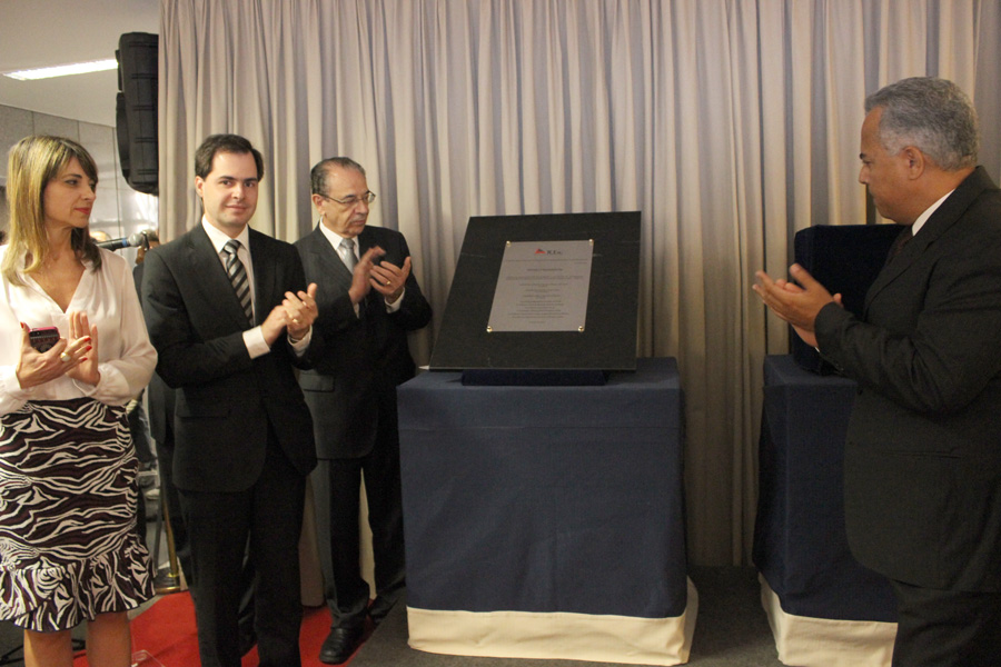 Momento da inauguração do “Memorial Conselheiro Eduardo Carone Costa”